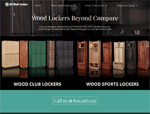 Tablet Screenshot of allwoodlockers.com